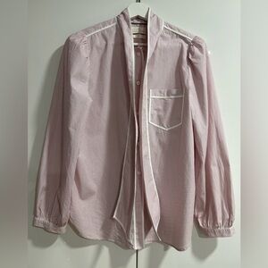 J. CREW POPLIN STRIPED SHIRT SIZE 6